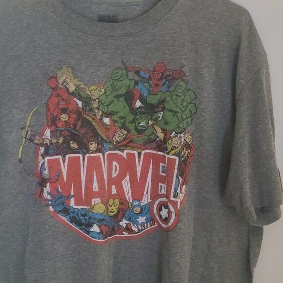 Marvel Dark Gray T-shirt Marvel universe graphic size XL - Picture 2 of 5